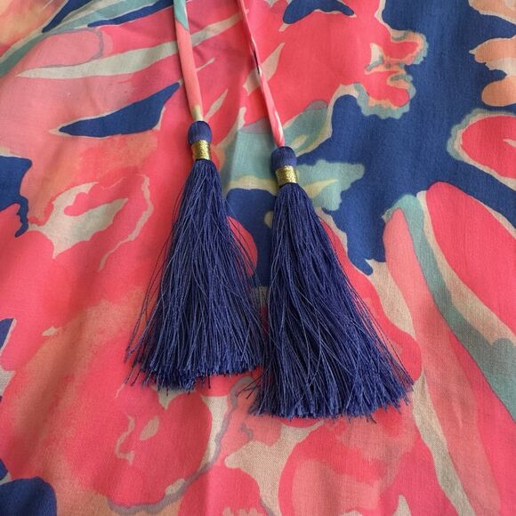 Lily Pulitzer Benicia In Playa Hermosa Tunic Dress Cold Shoulder Size S Resort - Picture 10 of 12